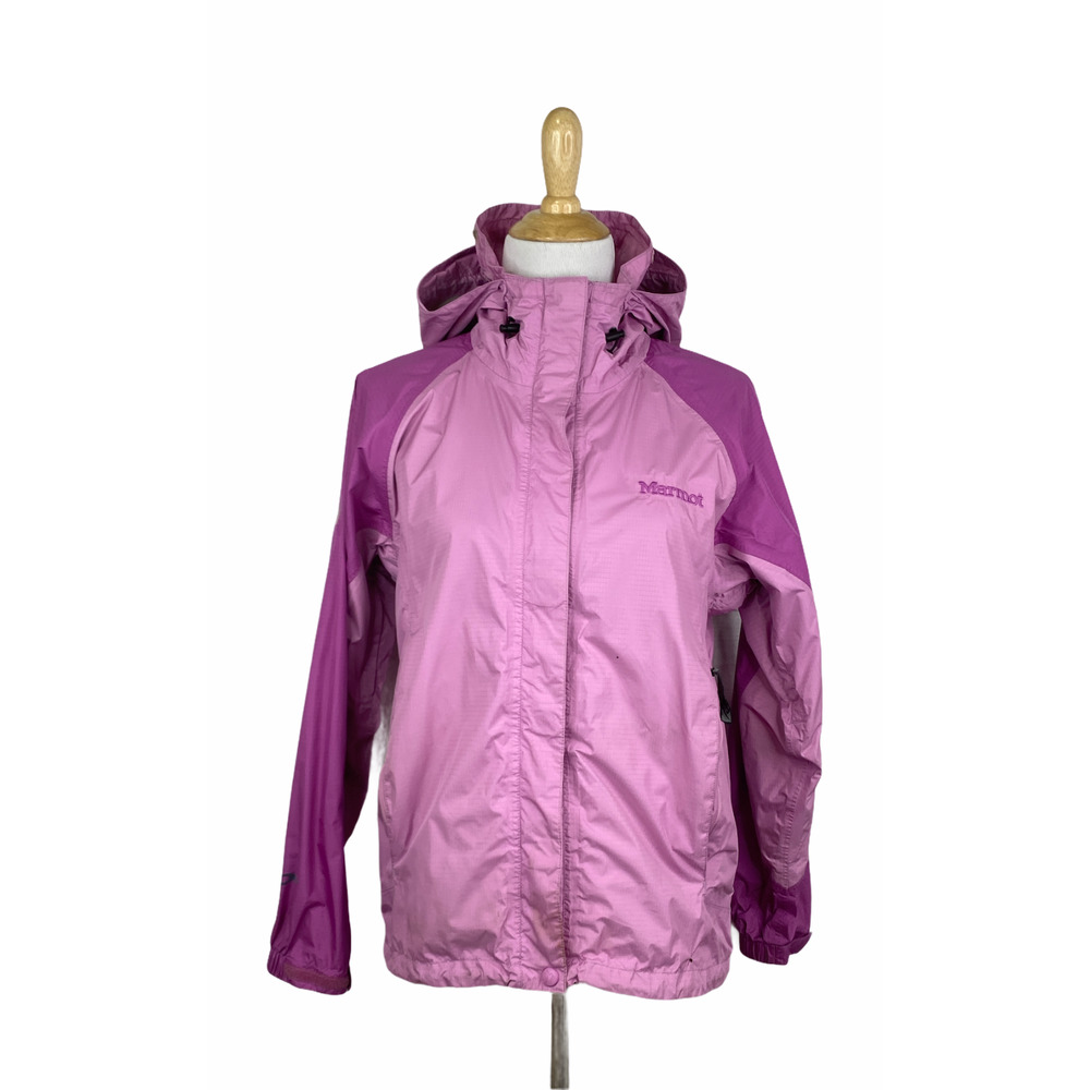 Marmot Purple Windbreaker Hooded Jacket Size Small